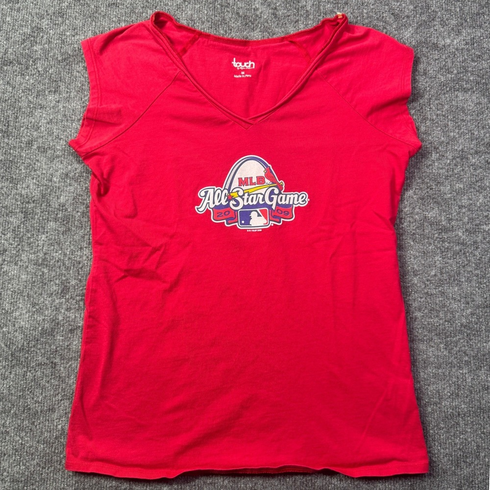 St Louis Cardinals Touch MLB All Star Game Womens M Red 2009 Baseball Cap Sleeve